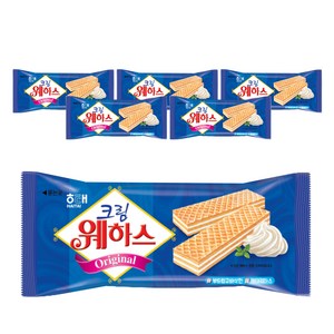 해태제과 크림 웨하스, 50g, 6개