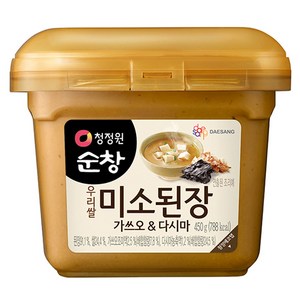 청정원순창 미소된장 가쓰오 앤 다시마, 450g, 1개