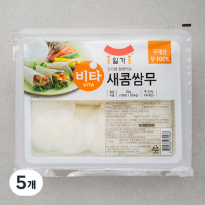 일가 비타 새콤쌈무, 3kg, 5개