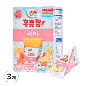 돌 후룻팝 피치 8p, 496ml, 3개