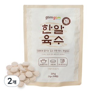 곰곰 한알 육수 3g 60입, 180g, 2개