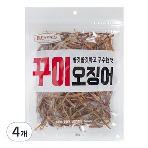 리프레쉬 꾸이오징어, 180g, 4개