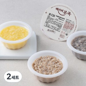 베이비본죽 중기 C세트 160g x 4팩, 2세트