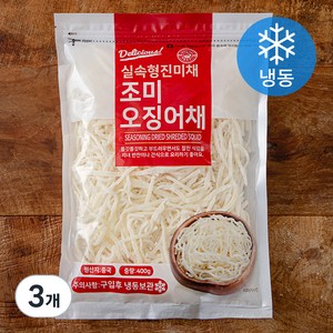 해맑은푸드 조미오징어채 실속형진미채, 400g, 3개