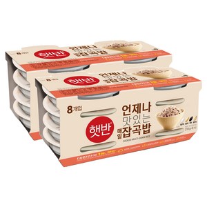 햇반 잡곡밥, 210g, 16개