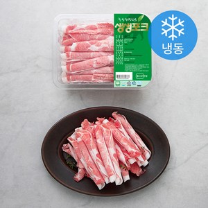 생생포크 한돈 무항생제 대패 목심 구이용 (냉동), 500g, 1팩