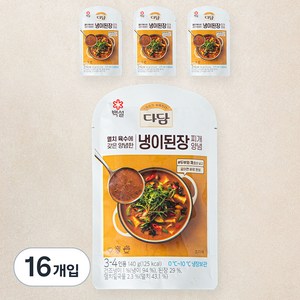 다담 냉이 된장찌개 양념, 140g, 16개입