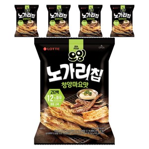 롯데웰푸드 오잉 노가리칩 청양마요맛, 60g, 5개