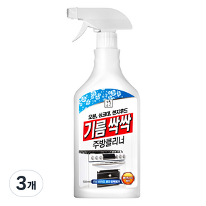 생활공식 기름싹싹 주방클리너, 3개, 500ml