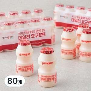 곰곰 데일리 요구르트, 65ml, 80개