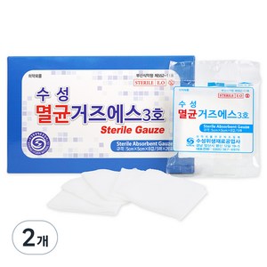 수성 멸균 거즈 에스 5 x 5 cm 3호 5p x 20포, 2개