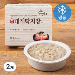 고래미 붉은 대게딱지장G (냉동), 80g, 2개