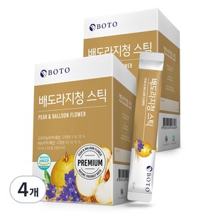 보뚜 배도라지청 스틱 30p, 300ml, 4개