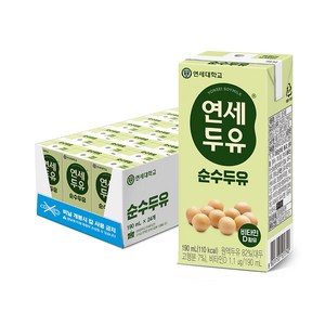 연세두유 순수두유, 190ml, 24개