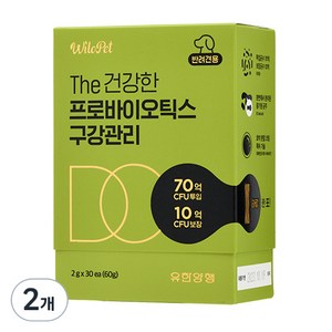 윌로펫 더 건강한 프로바이오틱스 강아지 영양제 30p, 구강관리, 2개, 구강/치석관리