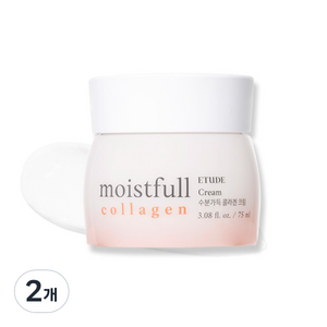 에뛰드하우스 수분가득 콜라겐 크림, 75ml, 2개