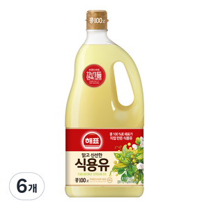 해표 식용유, 1.8L, 6개