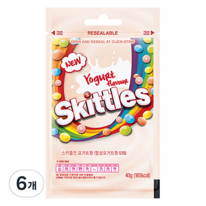 스키틀즈 요거트향, 40g, 6개