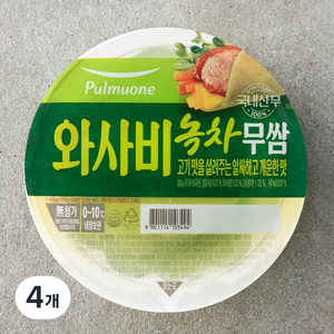 풀무원 와사비녹차 무쌈, 300g, 4개