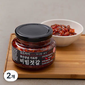 담은차이 좋은양념 가득한 비빔젓갈, 250g, 2개