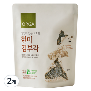 올가홀푸드 현미 김부각, 40g, 2개