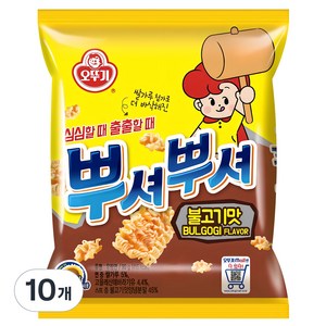 오뚜기 뿌셔뿌셔 불고기맛, 90g, 10개