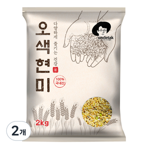 엉클탁 오색현미, 2kg, 2개