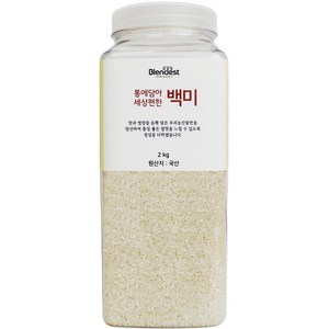 블렌디스트 통에담아 세상편한 백미, 상등급, 2kg, 1개