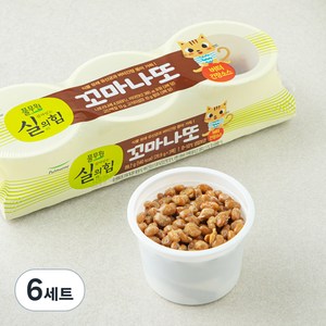 풀무원 살아있는 실의힘 꼬마나또 버터 간장소스 3개입, 89.7g, 6세트