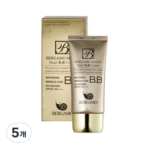 베르가모 매직 스네일 BB크림 SPF50+ PA+++, 5개