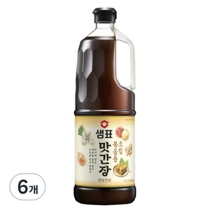 샘표 조림볶음용 맛간장, 1.7L, 1.7kg, 6개