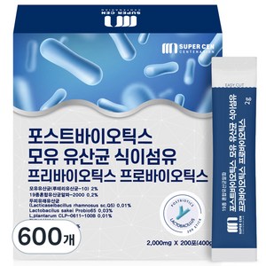 슈퍼쎈 포스트바이오틱스 모유 유산균 식이섬유, 400g, 3개