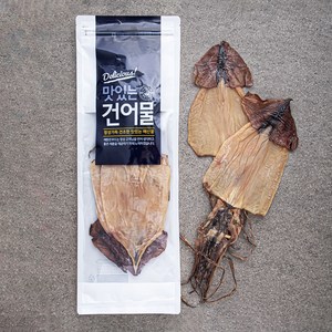 해맑은푸드 부드러운 마른오징어 (냉동), 350g(소, 5미), 1개