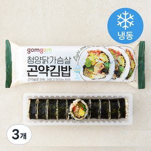 곰곰 청양닭가슴살 곤약김밥 (냉동), 220g, 3개