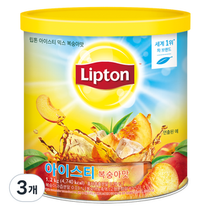 립톤 아이스티 분말 복숭아맛, 1.2kg, 1개입, 3개