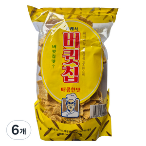 버큇칩 매콤한맛, 280g, 6개