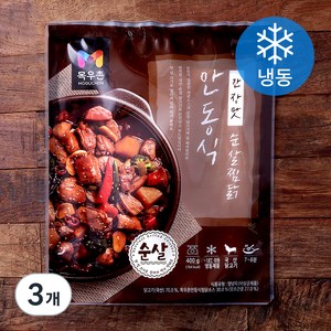 목우촌 안동식 순살찜닭 (냉동), 400g, 3개