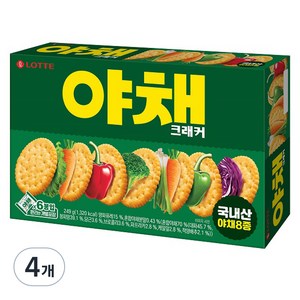 롯데 야채 크래커 벌크, 4개, 249g