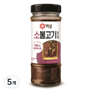 백설 소불고기양념, 500g, 5개