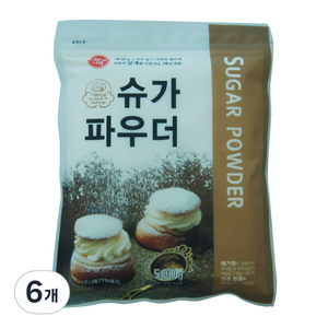 해가원 햇살나래 슈가파우더, 500g, 6개