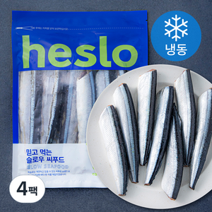 해슬로 손질 꽁치 (냉동), 4팩, 500g