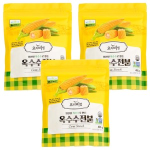 칠갑농산 옥수수전분, 400g, 3개
