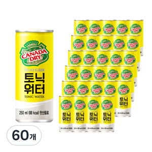 캐나다드라이 토닉워터, 60개, 250ml