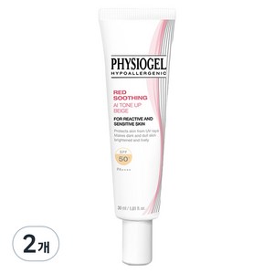 피지오겔 레드 수딩 AI 톤업 베이지 선스크 SPF50+ PA++++, 30ml, 2개