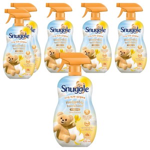 스너글 섬유탈취제 허거블 선샤인 본품, 470ml, 6개