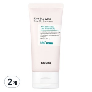 코스알엑스 알로에 54.2 아쿠아 톤업 선스크린 SPF50+ PA++++, 50ml, 2개