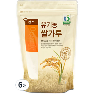 청오 유기농 쌀가루, 350g, 6개