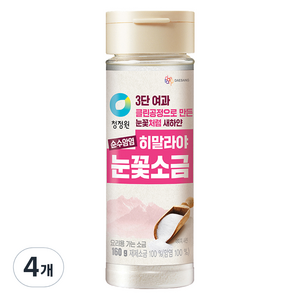 청정원 히말라야 눈꽃소금, 4개, 160g