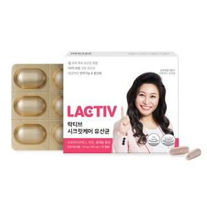 락티브 시크릿케어 유산균 10.5g, 30정, 1개