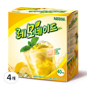 네슬레 레모네이드 에이드 분말, 15g, 40개입, 4개